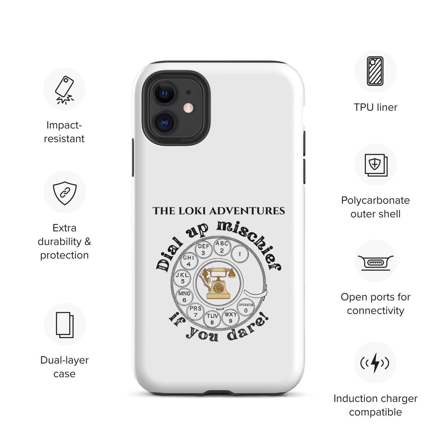 Dial Up So Mischief - This Tough Case for iPhone® Can Take It!