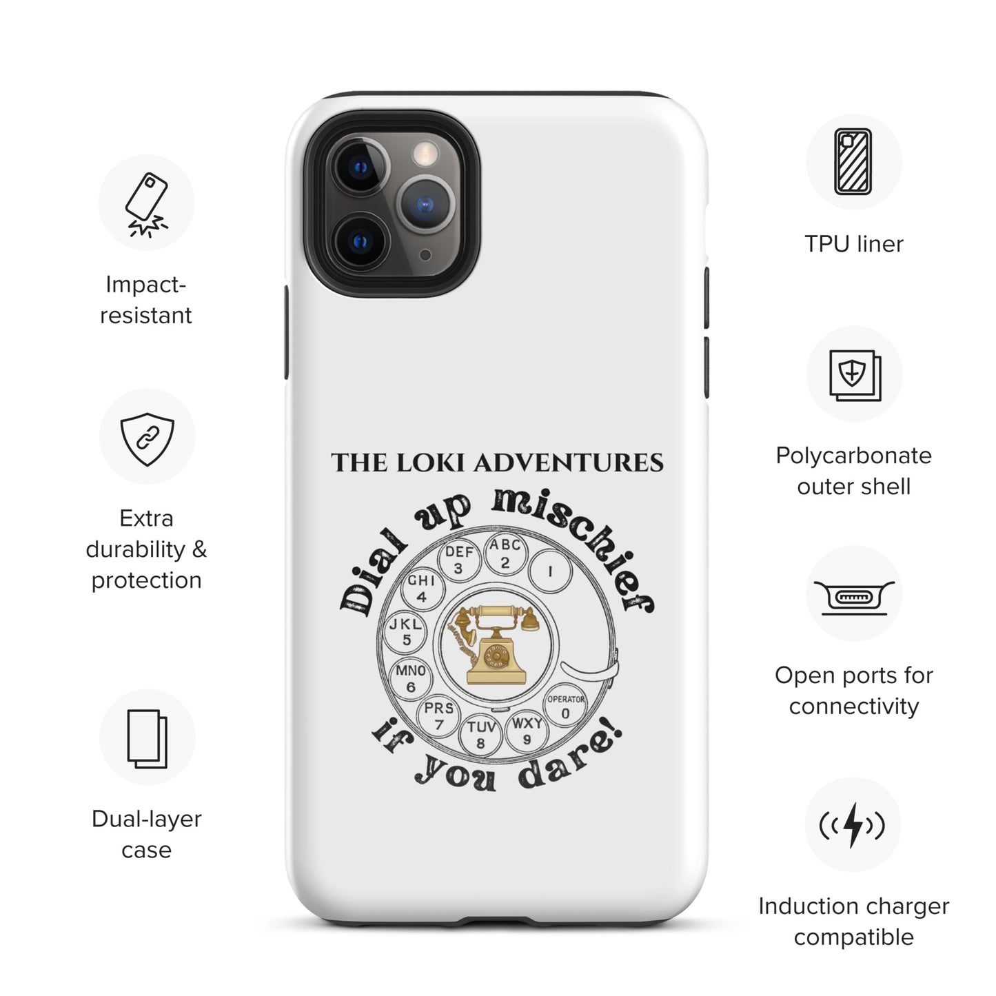 Dial Up So Mischief - This Tough Case for iPhone® Can Take It!