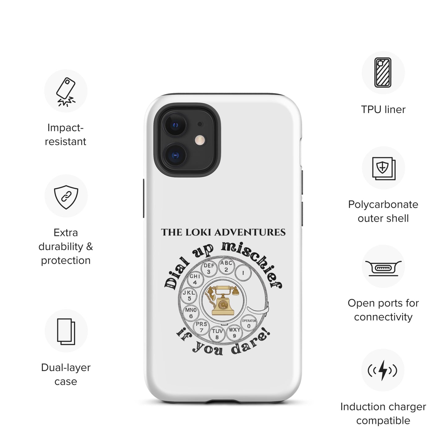 Dial Up So Mischief - This Tough Case for iPhone® Can Take It!