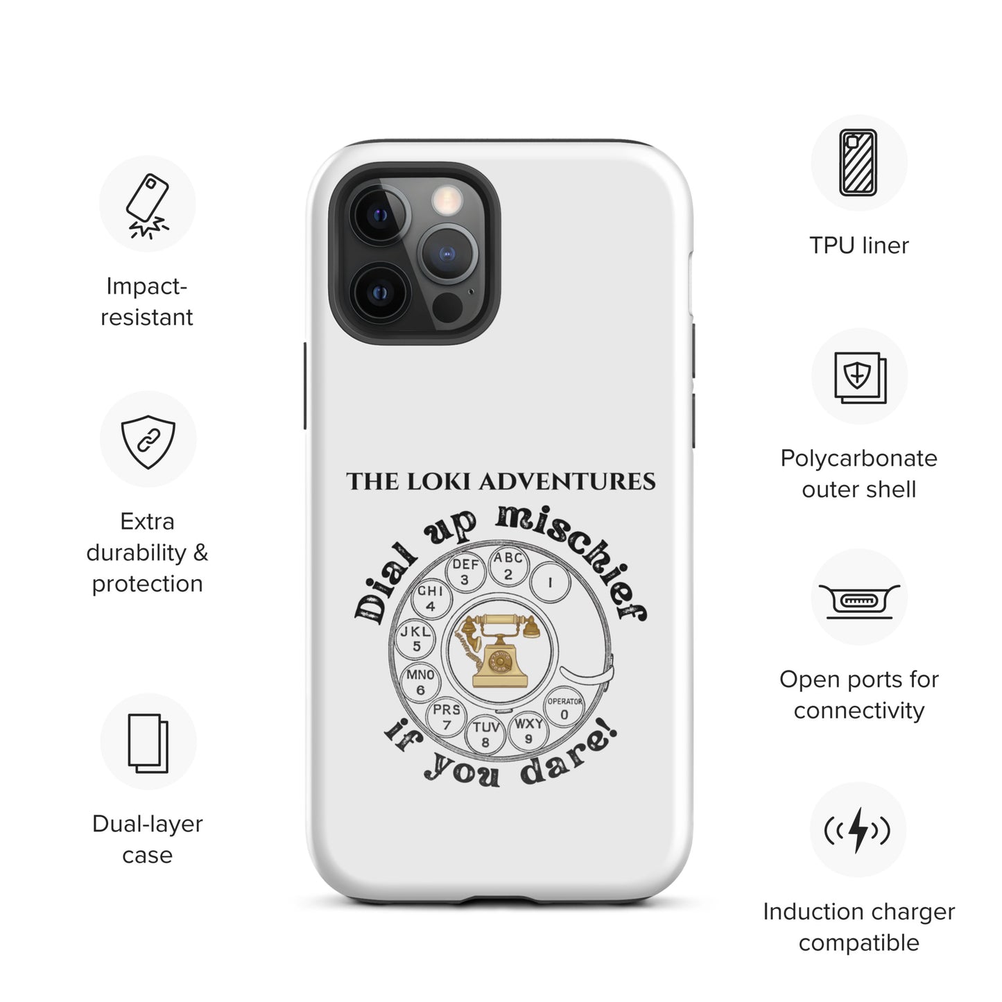 Dial Up So Mischief - This Tough Case for iPhone® Can Take It!