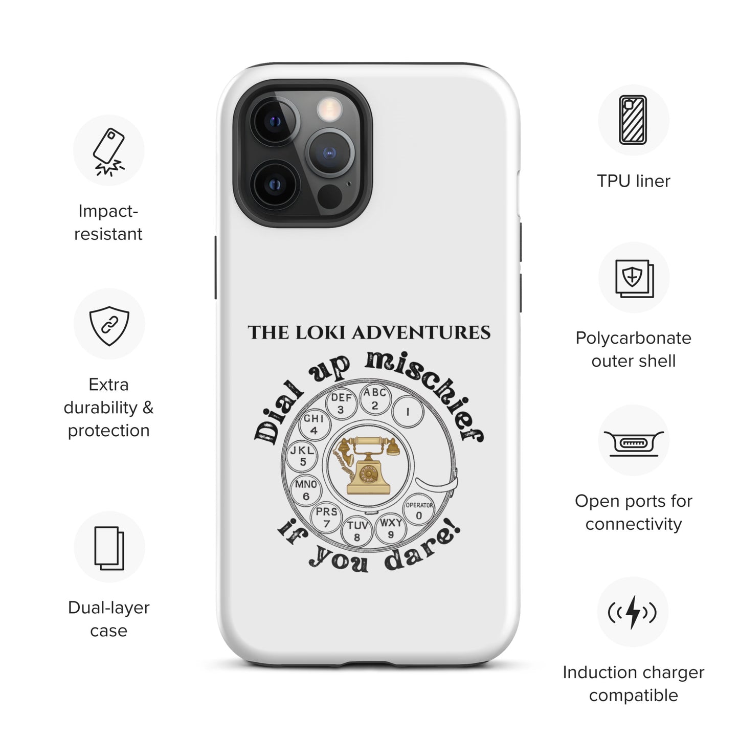 Dial Up So Mischief - This Tough Case for iPhone® Can Take It!