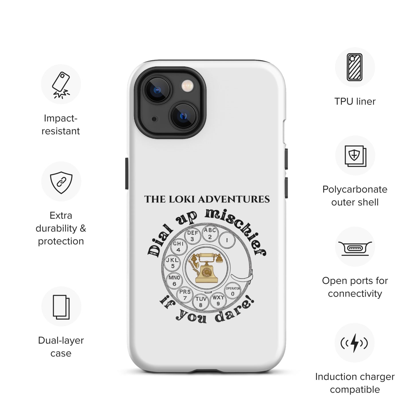 Dial Up So Mischief - This Tough Case for iPhone® Can Take It!