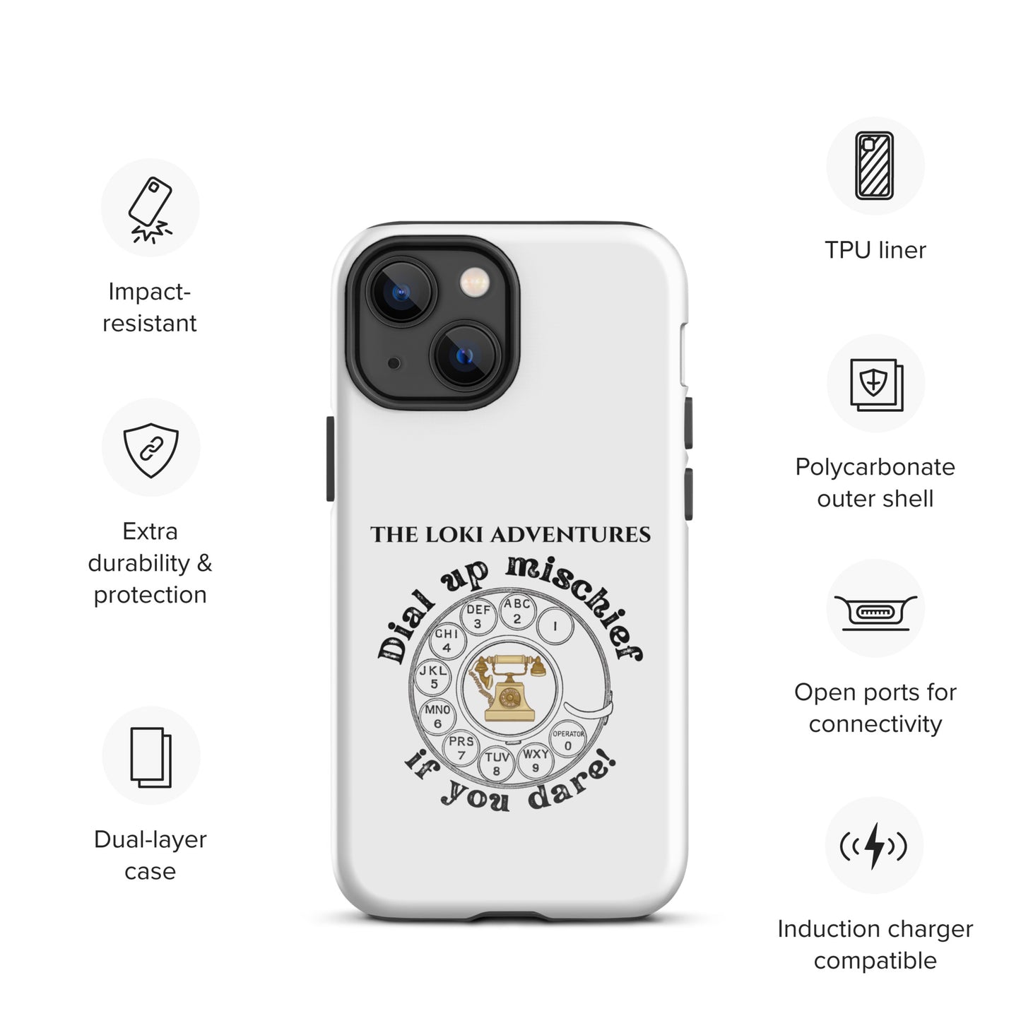 Dial Up So Mischief - This Tough Case for iPhone® Can Take It!