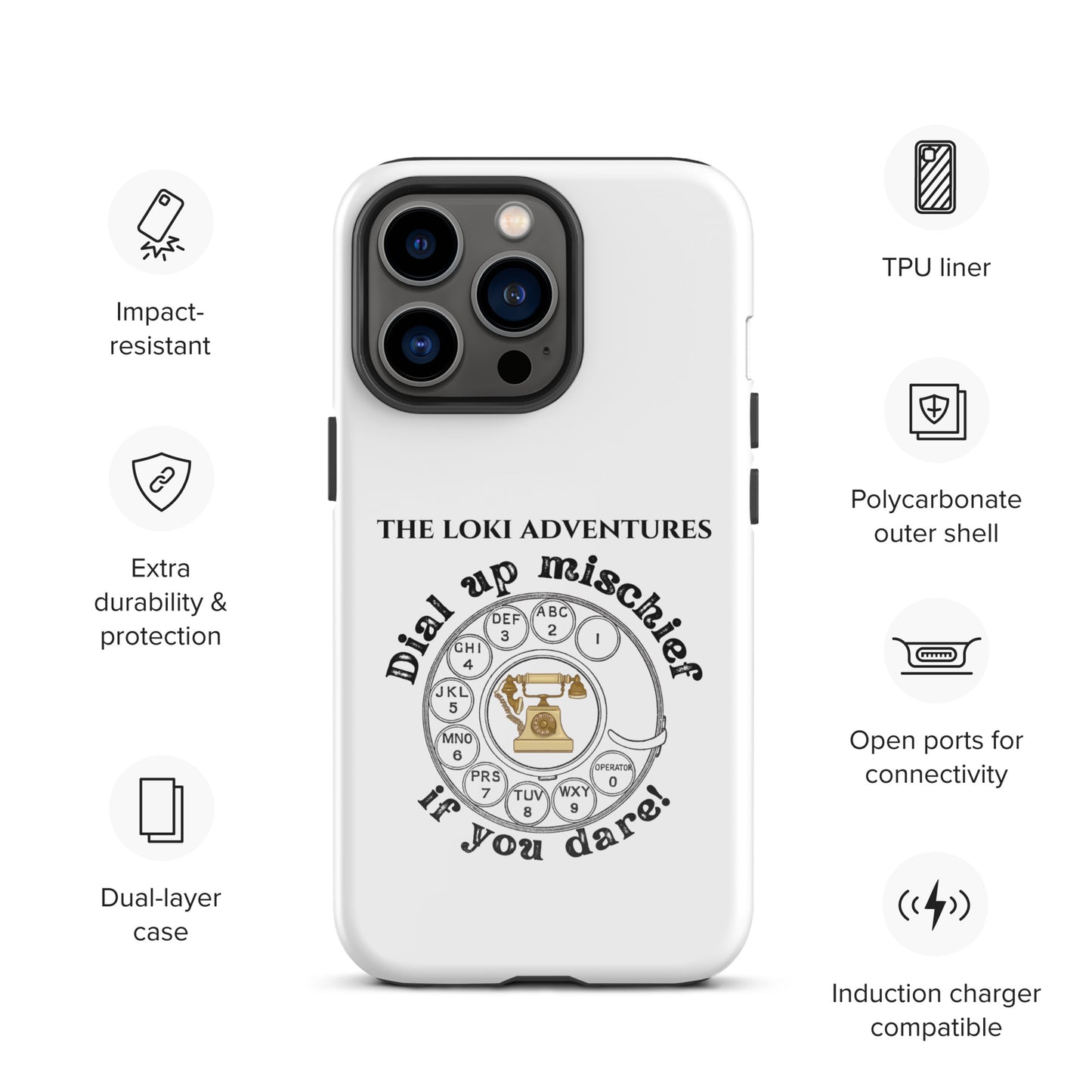 Dial Up So Mischief - This Tough Case for iPhone® Can Take It!