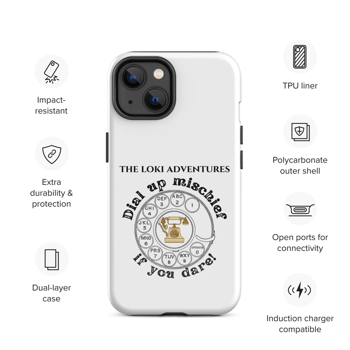 Dial Up So Mischief - This Tough Case for iPhone® Can Take It!