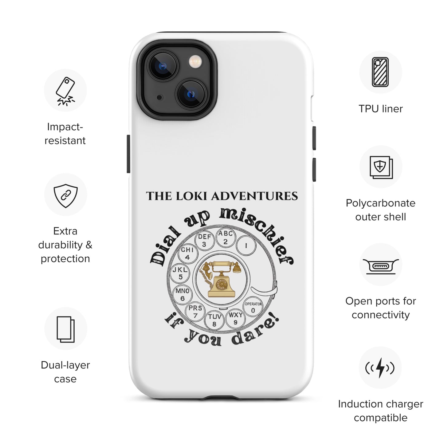 Dial Up So Mischief - This Tough Case for iPhone® Can Take It!