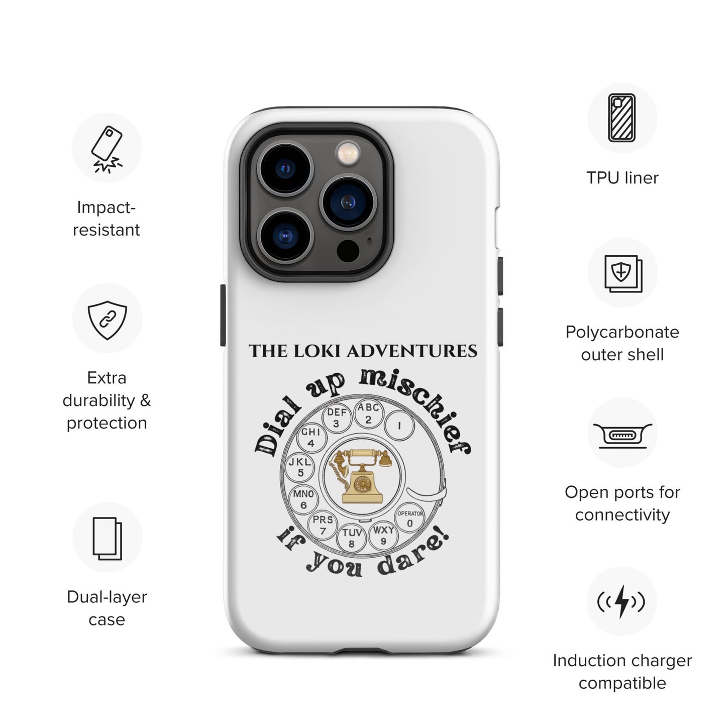 Dial Up So Mischief - This Tough Case for iPhone® Can Take It!