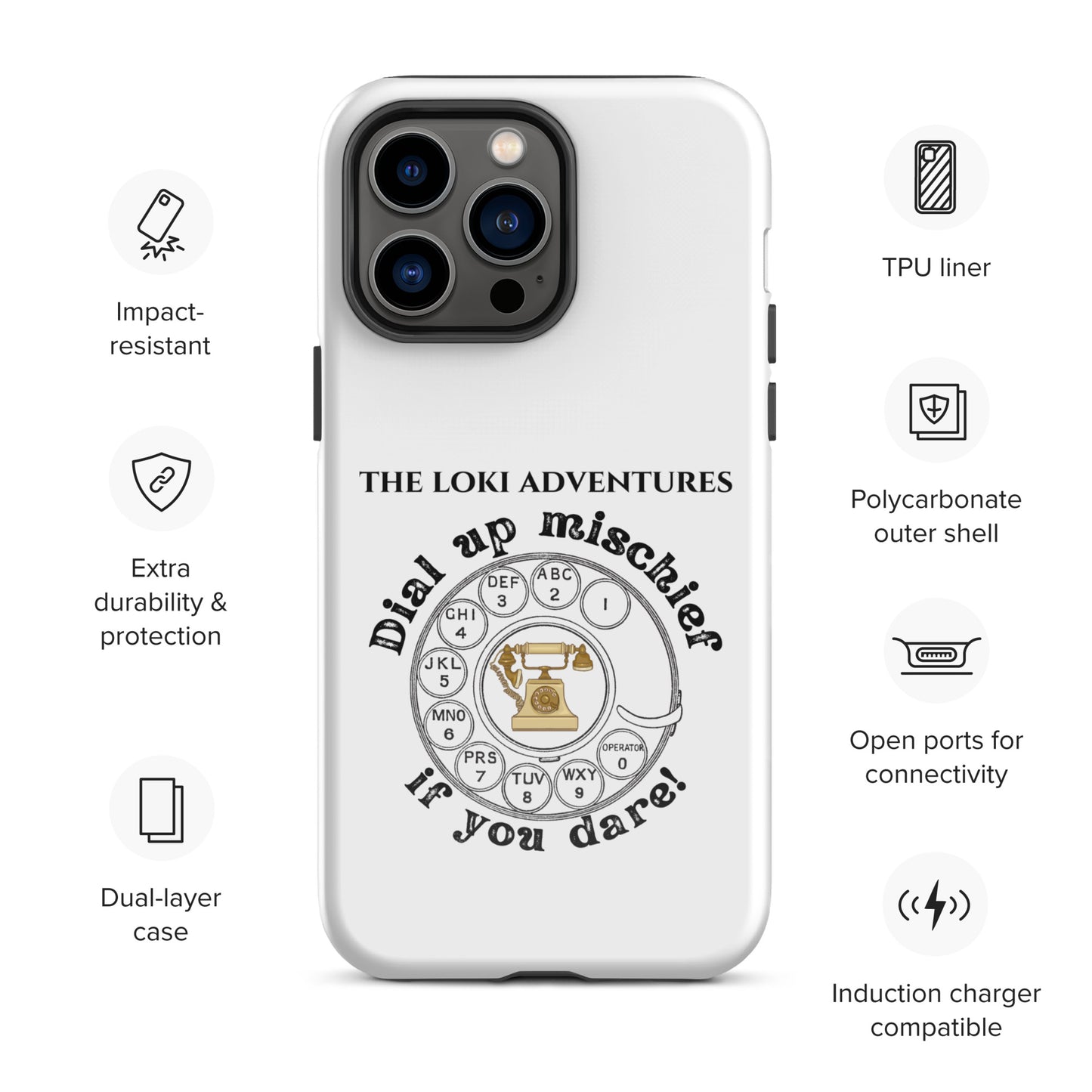 Dial Up So Mischief - This Tough Case for iPhone® Can Take It!